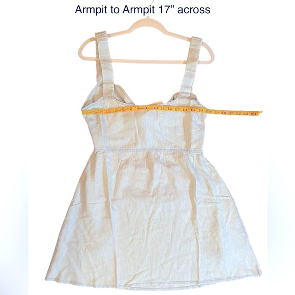 NWT Show Your MUMU. Tana Babydoll Dress in Shore Chambray. Size Large - Picture 5 of 15